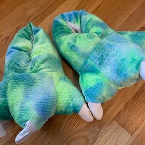 Dinosaur slippers